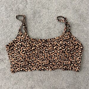 Aerie Animal Print Swim Crop Top